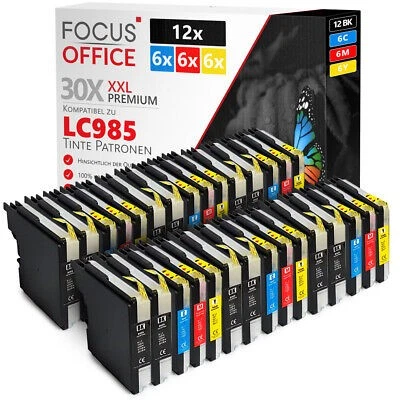 30x Kompatibel Patronen für Brother LC985 MFC-J220 J125 J315W J515W J410 J415W - Bild 1 von 4