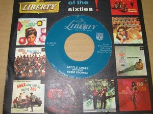 Eddie Cochran - Hallelujah I Lover So/Little Angel 45 LIBERTY Rockabilly NICE! - Picture 1 of 4