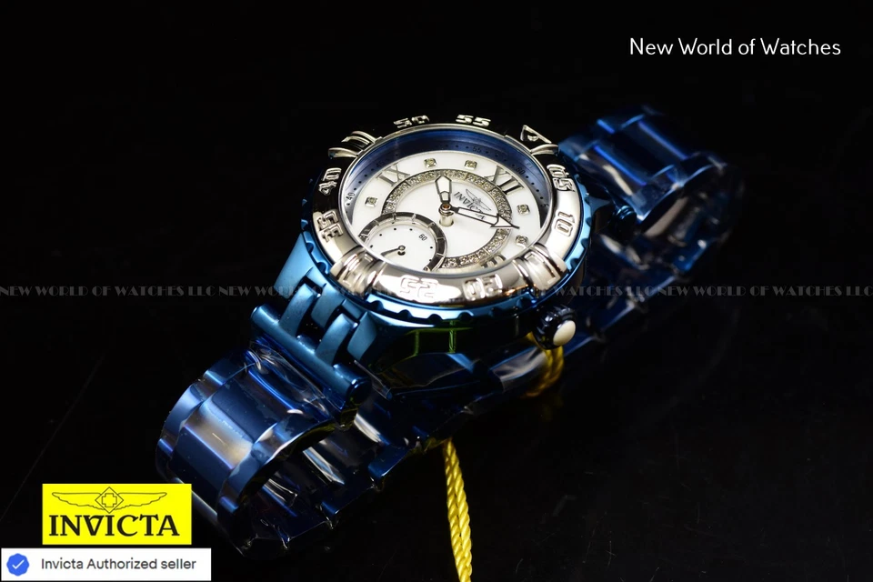Invicta Subaqua 0.13 Carat Diamond Women's Watch Mother of Pearl Dial Blue 39542