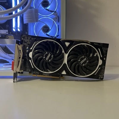 MSI Radeon RX 580 ARMOR 8G OC 8GB GDDR5 Graphics Card – Powers On / Not Detected - Image 1 of 4