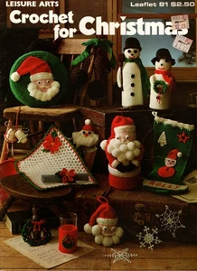 Leisure Arts 81 Crochet para Navidad Crochet Patrón Folleto - Imagen 1 de 2