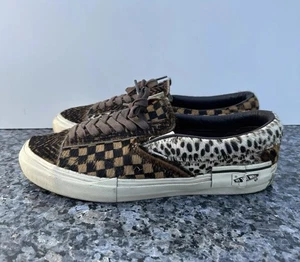 Damaged Vans Vault Slip-On Cap LX Cut Paste Multi Ponyhaar Schachbrett Herren 12 - Bild 1 von 13