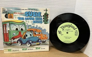 SUSIE, THE LITTLE BLUE COUPE Disneyland Record and Book Walt Disney 1970 33 RPM - Bild 1 von 4