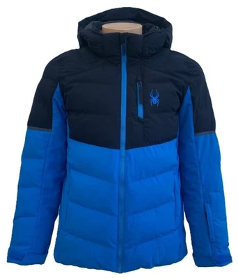 Chaqueta de esquí Spyder Impulse aislada AZUL colegial para niños $189, talla: 18 Foto 1 de 4
