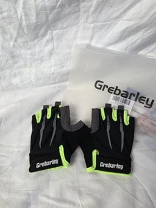 Grebarley Cycling Glove, Green, Small Unisex Road Bike MTB Fingerless Padded - Picture 1 of 2