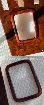 Mercedes SL W107 Walnut Shifter Frame Surround Facelift 86 on Model - Image 1 of 4