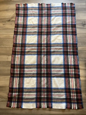 Manta acrílica para estadio Amana Woolen Mills 53x33 sin flecos roja negra Foto 1 de 3