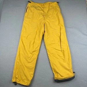 Vintage Gap Pants Mens Medium Gold 90s Lined Parachute Utility Y2K Rave Cyber - Picture 1 of 16
