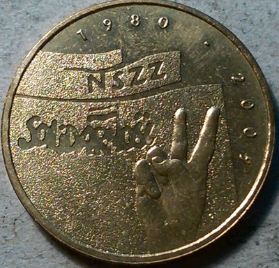 Poland 2005 - 2 zlote zlotych  Solidarity Union Movement UNC - Image 1 of 2