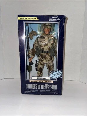 Soldados modernos del mundo Tormenta del desierto 1990-1991 hombre de artillería nuevo en caja Foto 1 de 2