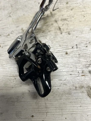 SRAM X9 Triple Ring Front Derailleur Clamp Mount. Overhead Pull. - Image 1 of 3