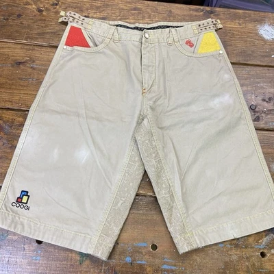 Pantalones Cortos Vintage Y2K Coogi Bordados Talla 40 (Ajuste 39) Tostado Foto 1 de 4