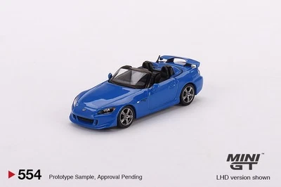 Truescale 1:64 MINI GT 554 Honda S2000 (AP2) CR Apex Blue LHD - Immagine 1 di 3