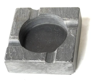 Vintage Solid Slate Block Handcarved Welsh Folk Art Ashtray - Picture 1 of 6