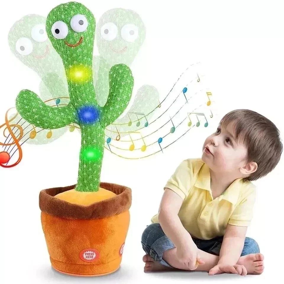 Juguete de cactus parlante bailando para bebé niño pequeño, niños niñas regalos con 120 canciones Foto 1 de 3