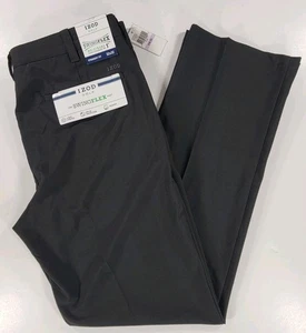 NEU Izod Hose Herren 32x32 schwarz Golf Swing Flex gerade Performance Chino Neu mit Etikett - Bild 1 von 16