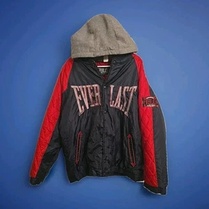 Vintage 90s Everlast Boxing Embroidered Snap On Varsity Bomber Jacket - Picture 1 of 4