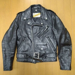 Schott Rider Jacket 618 Size 36 Made In USA New York Black Vintage Perfecto - Picture 1 of 12