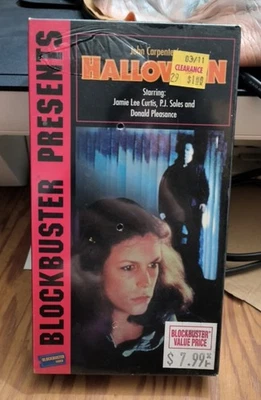 John Carpenter's HALLOWEEN (VHS, 1978) Blockbuster Presents  Factory Sealed NEW - Image 1 of 2