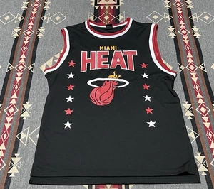 Miami Heat Jersey #88 Size Medium Mens Ultra Game Star Mesh Black Red NBA T37 - Picture 1 of 7