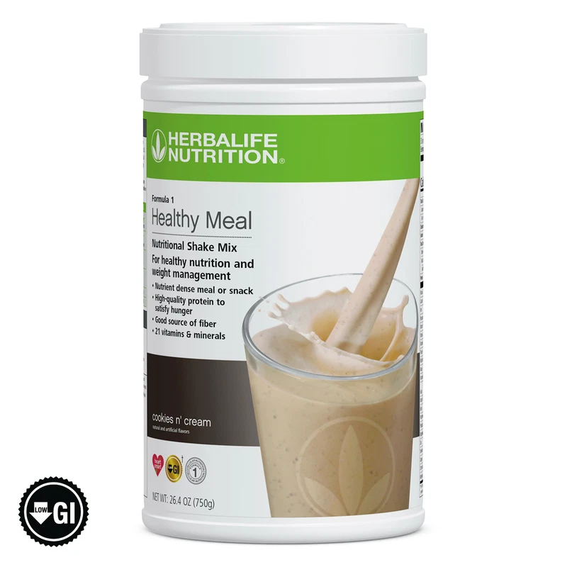 Mezcla de batido nutricional Herbalife Fórmula 1 - Cookies 'n Cream, 750 g Foto 1 de 1