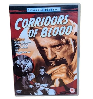 Corridors Of Blood - Christopher Lee, Boris Karloff -RARE UK Region 2 Horror DVD - Image 1 of 4