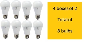 GE Watt LED Light Bulbs A19 Daylight Dimmable, Energy Efficient, Long Lasting - Picture 1 of 6