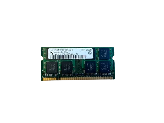 Qimondo 1GB 2Rx8 PC2-5300S-555-12-E0 DDR2 PC2-5300 SO-DIMM  HYS64T128021HDL-3S-B - Bild 1 von 1