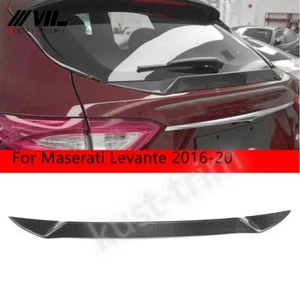 Look Rear Tail Trunk Spoiler Wing 1X For Maserati Levante 2016-2020 Carbon Fiber - Bild 1 von 12