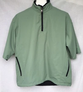 Zero Restriction Waterproof Reversible Golf Jacket Black Green Mens Medium - Picture 1 of 12