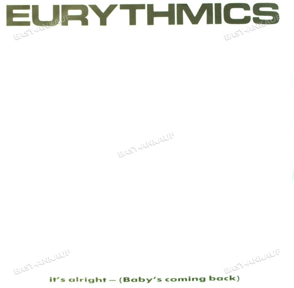 Eurythmics - It's Alright (Baby's Coming Back) 7in (VG/VG) . - Image 1 of 1