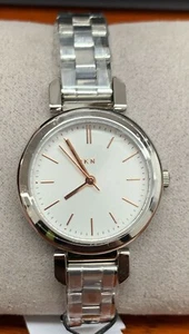 DKNY NY2591 Ellington Silver Tone Dial Stainless Steel Women's Watch - Picture 1 of 1