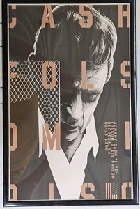Johnny Cash 1968 Folsom Prison Live Promo  Poster 11 X 17 Framed - Bild 1 von 2