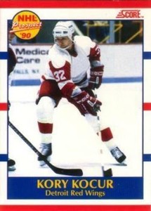 #384 Kory Kocur - Detroit Red Wings - 1990-91 Score Canadian Hockey