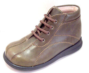 DE OSU/FARO - Spain -Boy's Kahki Bronze Leather Hiking Boots -European 23 Sz 6.5