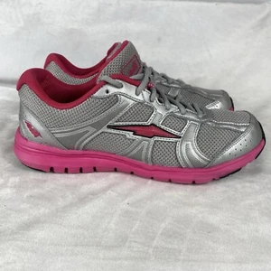 Avia Running Shoes Womens Size 7.5 Silver Gray Pink Cross Fit Workout Gym - Picture 1 of 12