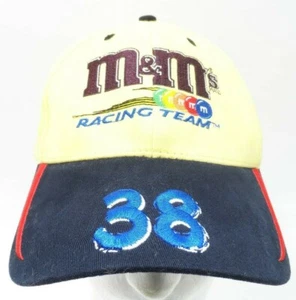 Sombrero M&M's Roberts Yates Racing Team #38 Sombrero Ajustado Amarillo M&M Gorra Persecución Gorra - Imagen 1 de 8