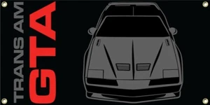 Big Banner Pontiac Trans Am GTA Gen 3 Front Silhouette sign poster racing 4'x2' - Picture 1 of 2