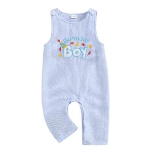 First Birthday Outfit Girl Boy Birthday Girl Birthday Boy Embroidery Romper O... - Picture 1 of 5