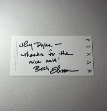 Elissa Knight Wall-E Pixar Disney Signed Autograph Note Notecard