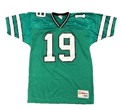 Camiseta grande de los New York Jets Keyshawn Johnson Wilson vintage 46 verde para hombre Foto 1 de 4