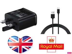 Cargador rápido adaptable oficial Samsung y cable micro USB - EP-TA20UBE - STOCK EN REINO UNIDO - Imagen 1 de 9