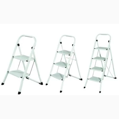 Sgabello Scala Domestica pieghevole in acciaio salvaspazio Gradini antiscivolo - Immagine 1 di 4