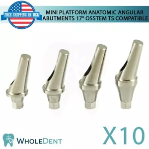 10x Mini abgewinkeltes anatomisches Abutment 17° Titan Dental Osstem® TS kompatibel - Bild 1 von 5