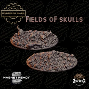 Bases - Fields of Demon Skulls - Oval 75x42mm (x2) - Imagen 1 de 1