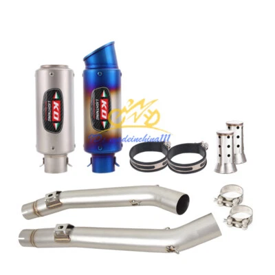 Silenciadores de tubo medio de escape sistema deslizable para Suzuki Vstrom 1000 DL1000 2002-2013 Foto 1 de 4