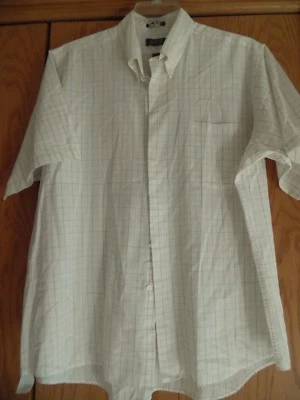 CAMISA DE VESTIR HOMBRE FLECHA MARFIL ULTRA SEDA MEDIA MANGA XL 17 17 1/2 Foto 1 de 3