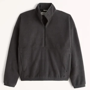 Nueva Sudadera Abercrombie Sherpa Cuarto Cremallera Suave y Cómoda Talla XXL - Imagen 1 de 1