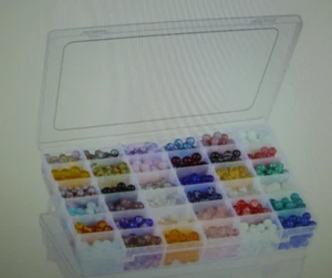 3 Pack - Clear Plastic Organizer Box-36 grids Brand New.. - Picture 1 of 8