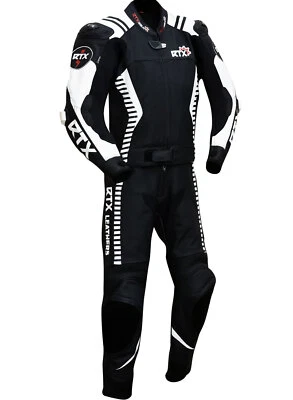 RTX RAVEN CE LEATHER Armoured Biker Motorcycle Two Piece Motorcycle Suit S - 3XL - Image 1 of 4
